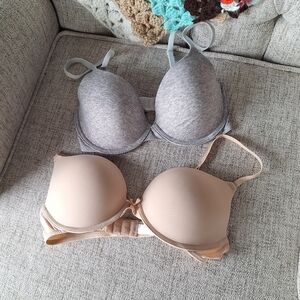 34C Xhilaration And 34C? Pink Wired T Shirt Bras